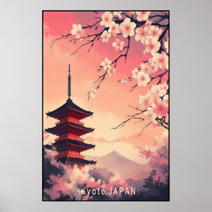 Kyoto in Blüte: Kirsche Blossom-Träume von Japan Poster