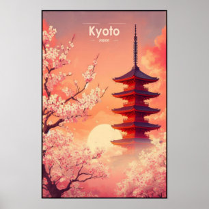 Kyoto in Blüte: Kirsche Blossom-Träume von Japan Poster