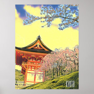 Kyōto Japan Cherry Blossom Reisefotografie Poster
