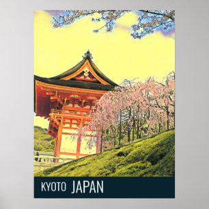 Kyōto Japan Cherry Blossom Reisefotografie Poster