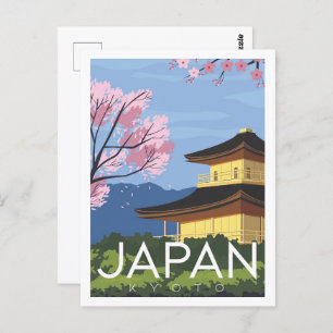 Kyōto Japan Eine berühmte Illustration über den Re Postkarte