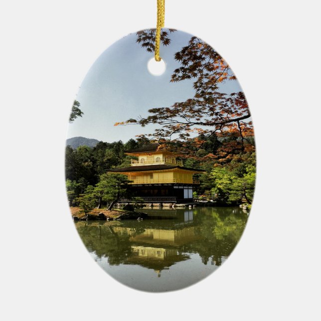 Kyoto Japan Goldentemple Temple Kinkaku-Ji Keramikornament (Vorne)