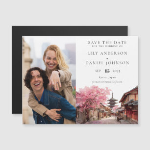 Kyoto Japan Hochzeitsfoto Save The Date Magneteinladung