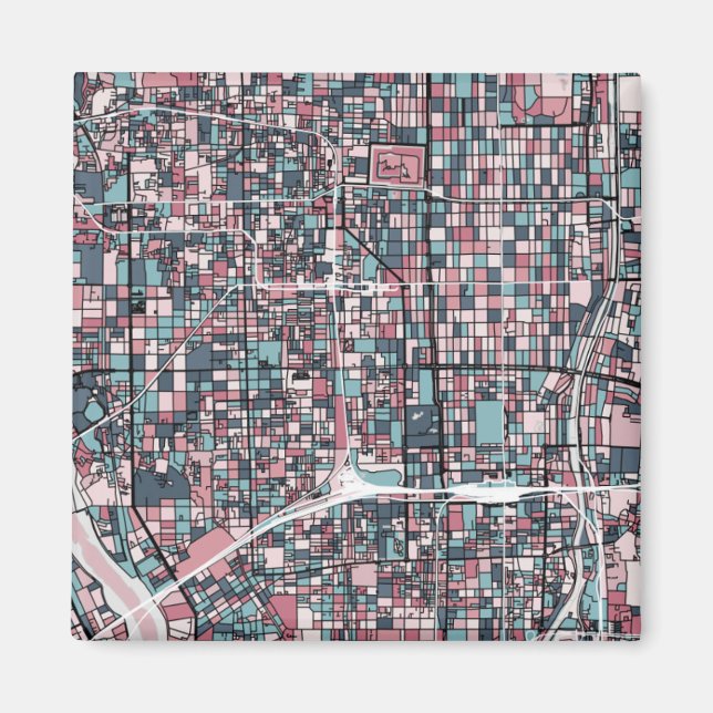 Kyoto-Japan-Karte Magnet (Vorne)