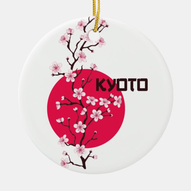 Kyōto Japan Kirry Blossom Ornament (Vorne)