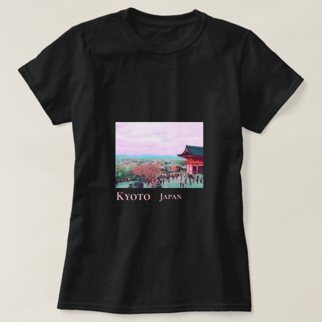Kyōto-Japan Kirschblüte im Frühjahr T-Shirt (Design vorne)
