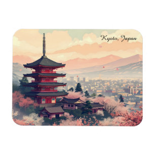 Kyoto Japan Kirschblüten Tempel Kunst – Sapura Magnet