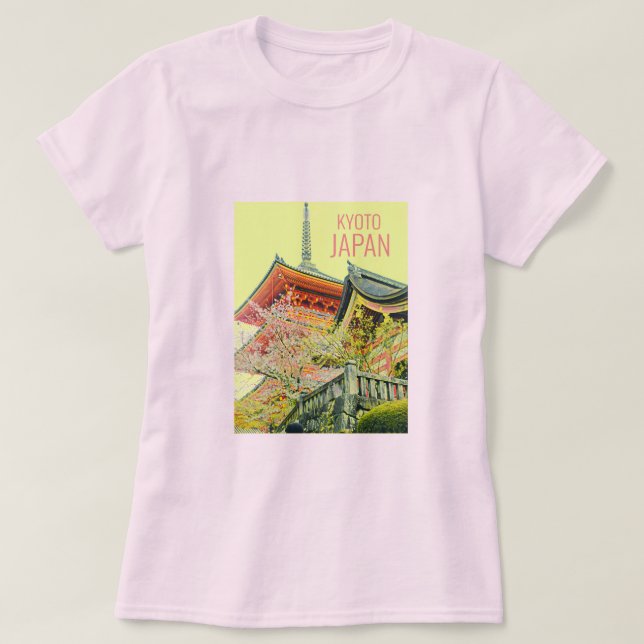 Kyōto-Japan Kirschblütenreise T-Shirt (Design vorne)