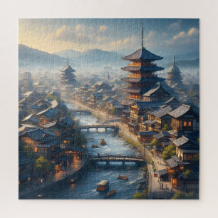 Kyoto Japan Landschaft Reise Vintage Puzzle