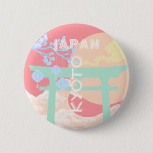 Kyōto Japan Pastellfarben Button