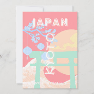 Kyōto Japan Pastellfarben Feiertagskarte