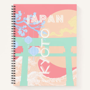 Kyōto Japan Pastellfarben Notizbuch