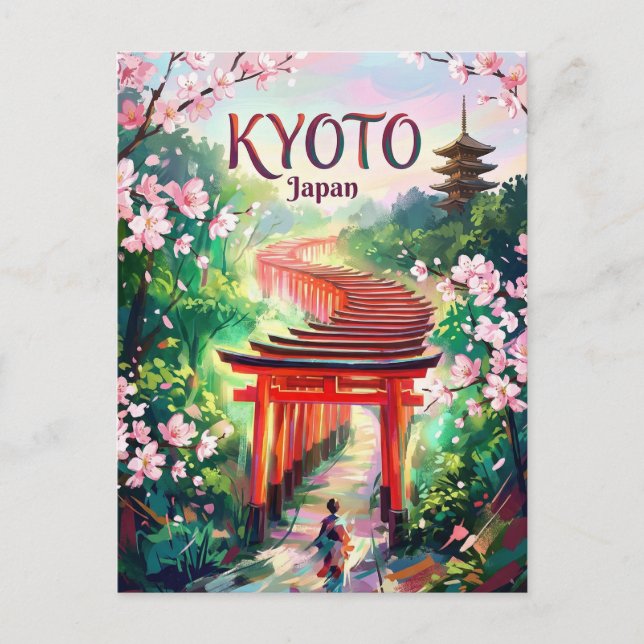 Kyoto Japan Postkarte (Vorderseite)