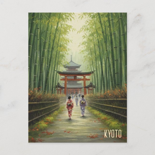 Kyoto Japan Postkarte (Vorderseite)