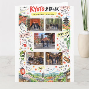 Kyoto Japan Reise 5 Foto Collage Reise Zine Karte