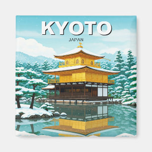 Kyōto Japan Reise Kinkakuji Golden Pavillon Magnet