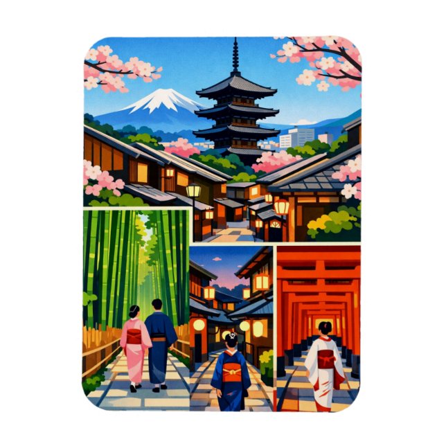 Kyoto Japan Reise  Magnet (Vertikal)