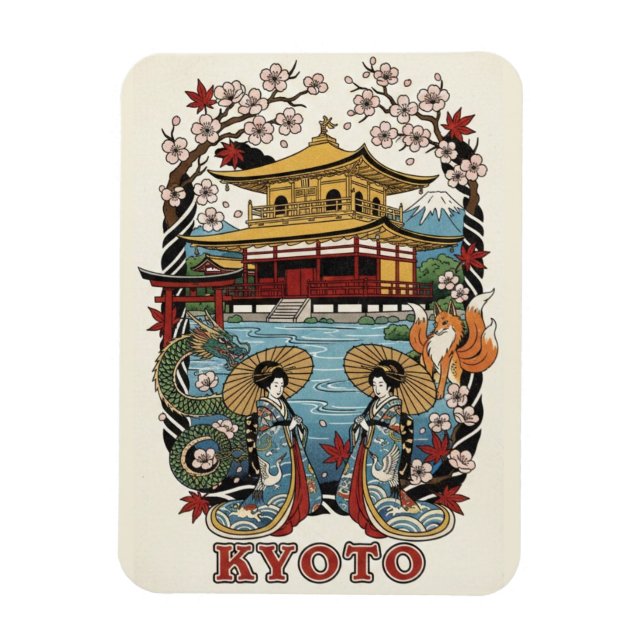 Kyoto Japan Reise Magnet (Vertikal)