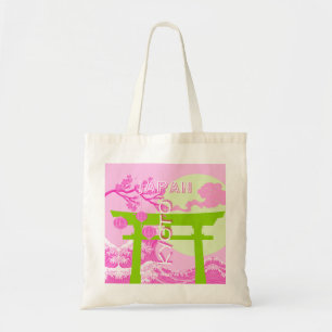 Kyōto Japan Reisekunst, rosa Reisekunst Tragetasche