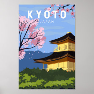 Kyoto Japan Reisen Vintage Kunst Poster