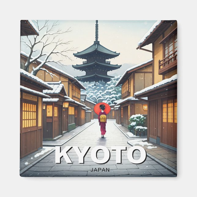 Kyōto Japan Reisen Yasaka Shrine Magnet (Vorne)