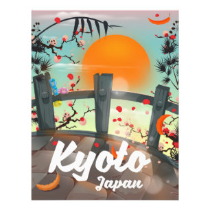 Kyoto Japan Reiseplakat Fotodruck