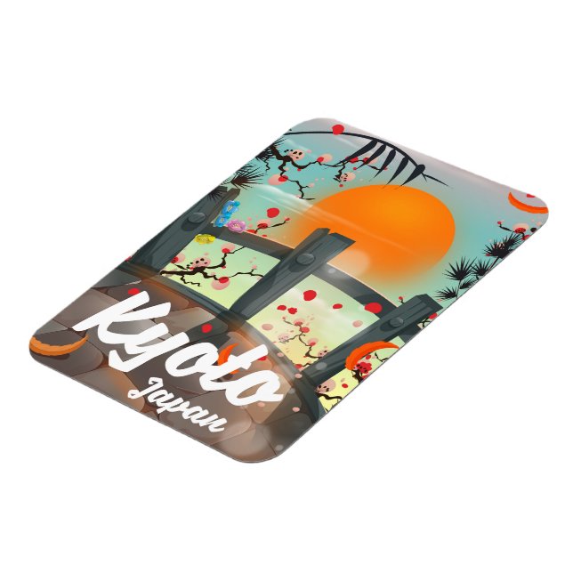 Kyoto Japan Reiseplakat Magnet (Linke Seite)