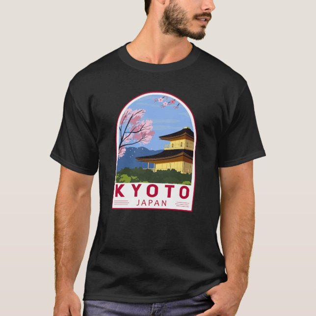 Kyōto Japan Reiseroutensemblem T-Shirt (Vorderseite)