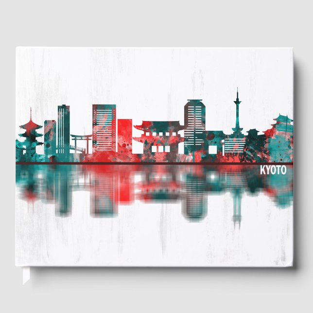 Kyoto Japan Skyline Gästebuch (Vorderseite)