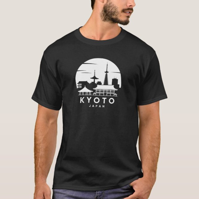 Kyoto Japan Skyline T-Shirt (Vorderseite)