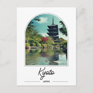 Kyoto Japan Toji-Tempel Postkarte