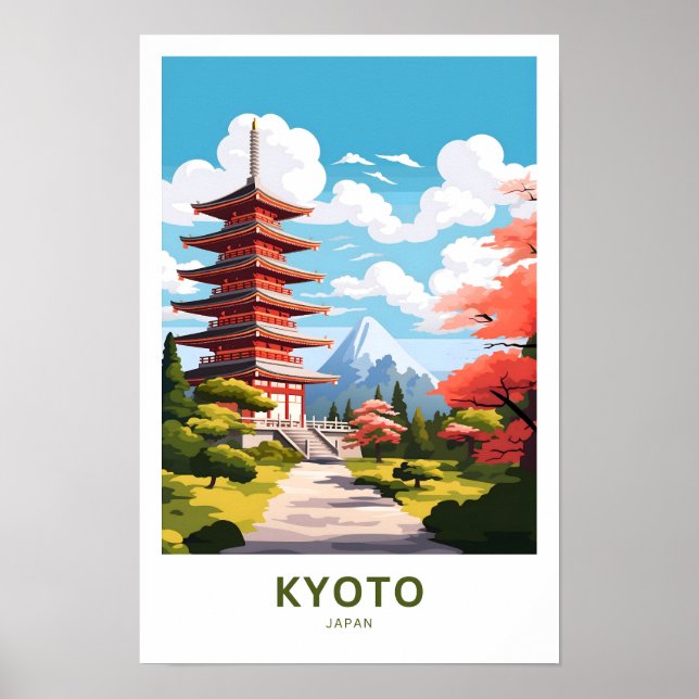 Kyōto Japan Travel Print Poster (Vorne)