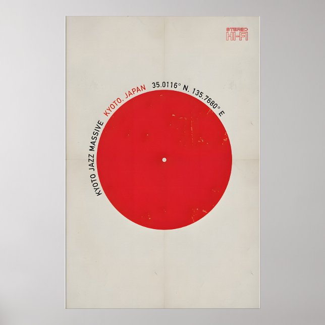 Kyoto Jazz Massive Originalposter-Design Poster (Vorne)