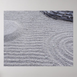 Kyoto, Kodai-ji Tempel, Raked Sand Patterns Poster