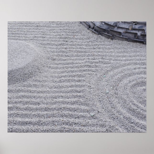 Kyoto, Kodai-ji Tempel, Raked Sand Patterns Poster (Vorne)