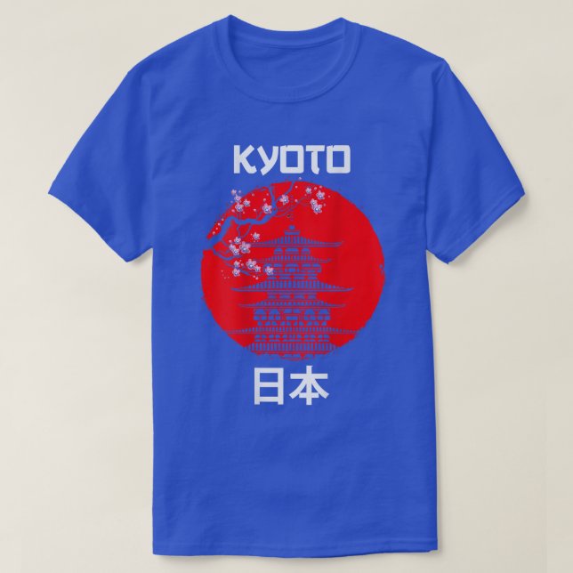 Kyoto Sakura Temple  T-Shirt (Design vorne)