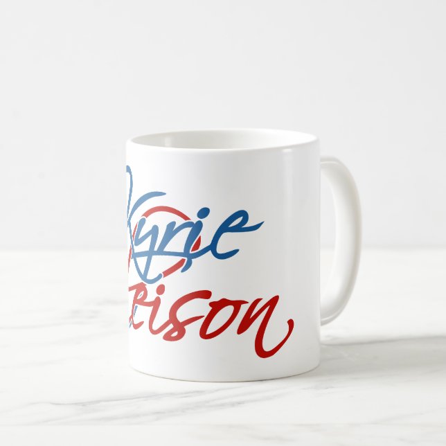 Kyrie Eleison Kaffeetasse (VorderseiteRechts)