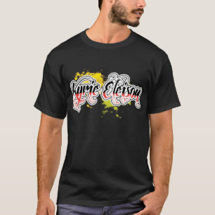 Kyrie Eleison Religious Phrase Stylized Text T-Shirt