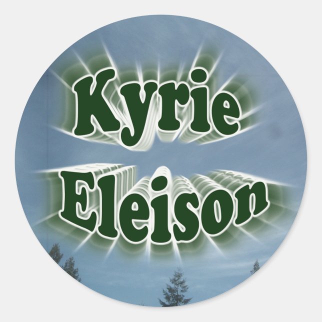 Kyrie Eleison Sticker (Vorderseite)