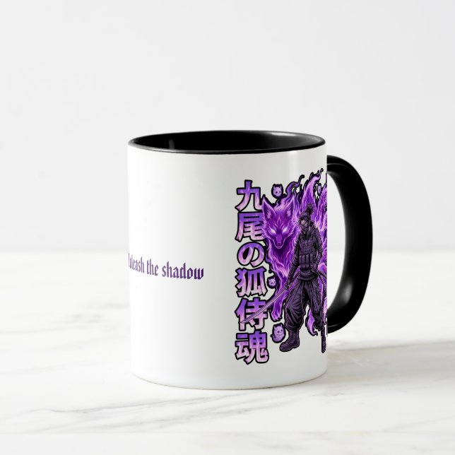 Kyubi Cyber-Samurai Tasse (VorderseiteRechts)