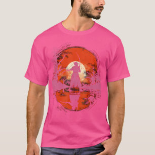 Kyudo Archery Sunset Japanische Silhouette T-Shirt