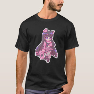 Kyuuchandesu Neko Emo Girl Cat Alt Girl Ästhetik T-Shirt