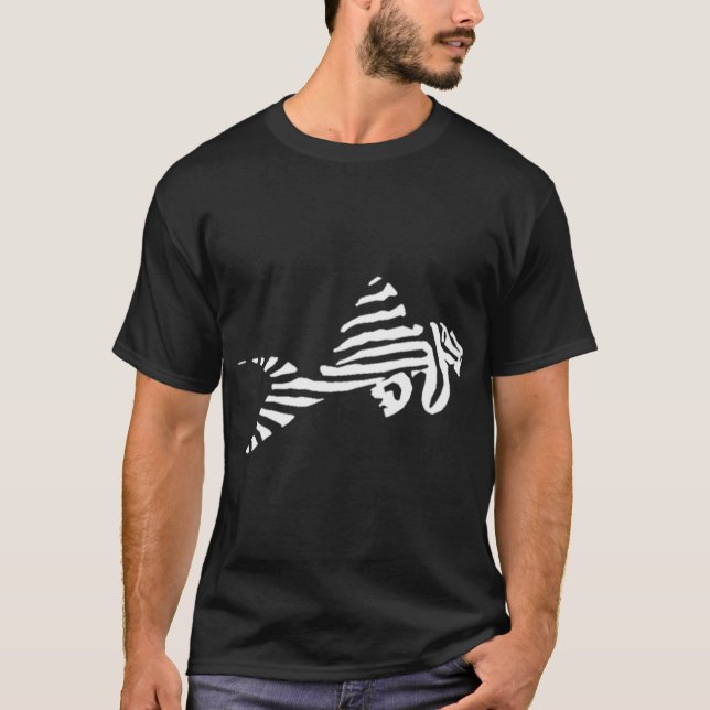 L046 Zebra Harnischwels T-Shirt (Vorderseite)