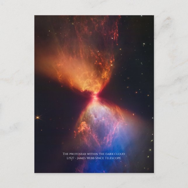 L1527 und Protostar - James Webb Space Telescope Postkarte (Vorderseite)