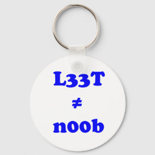 l33t leet n00b noob schlüsselanhänger