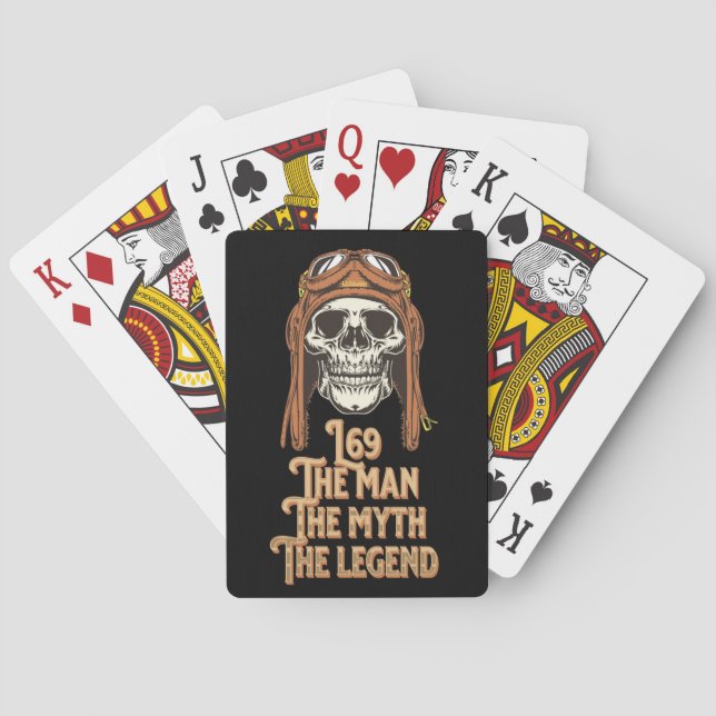 L69 DER MANN DER MYTH DER LEGEND SPIELKARTEN (Rückseite)