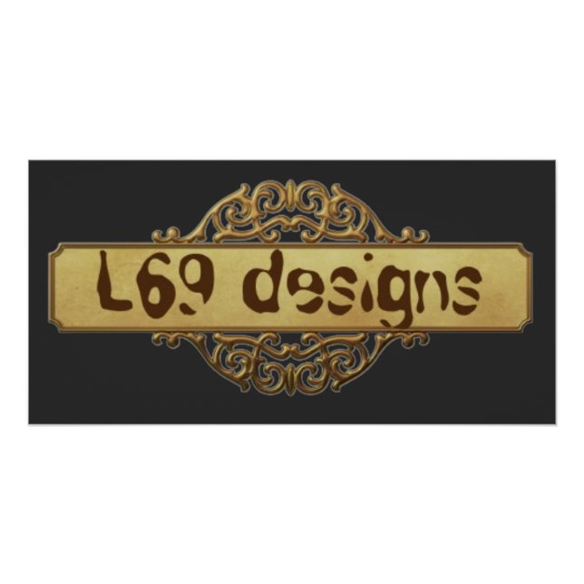 L69 DESIGNS GOLD BANNER POSTER (Vorderseite)