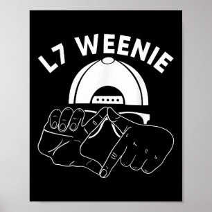 L7 Weenie Verlierer Hände Lustig 90er Baseball Sof Poster