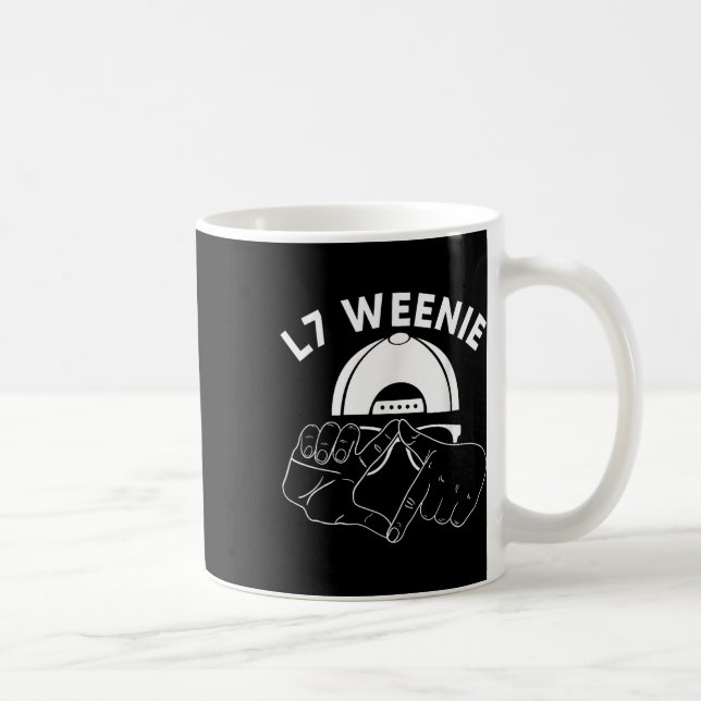 L7 Würstchen Loser Hände Funny 90s Baseball Softba Kaffeetasse (Rechts)