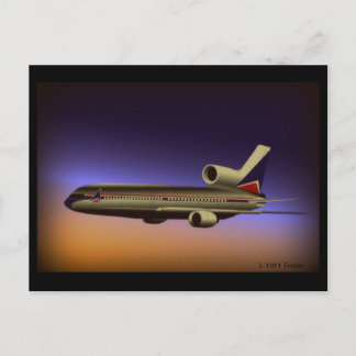L-1011 Tristar Dämmerungsflug Postkarte